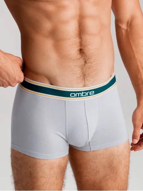 Modré stylové boxerky unbo-0110 (3ks)