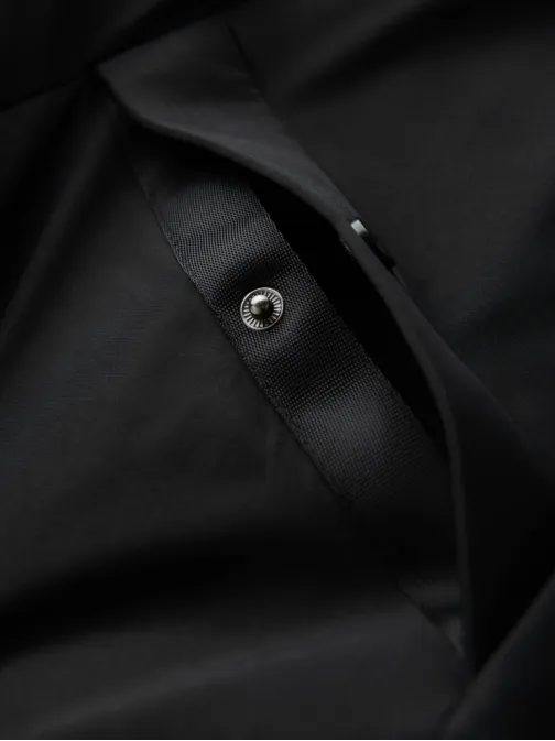 Atraktivní černá parka na zimu V1 JALJ-0202