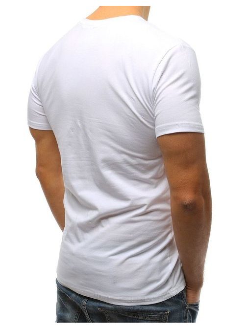 Pohodlné bílé tričko s potiskem 7