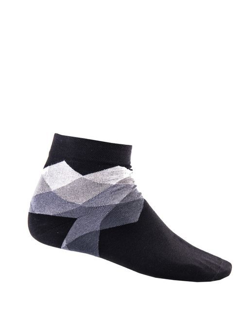 Šedé pánské ponožky se vzorem U17