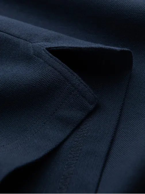 Pánská polokošile bez knoflíků v modré barvě V3 om-poss-0110