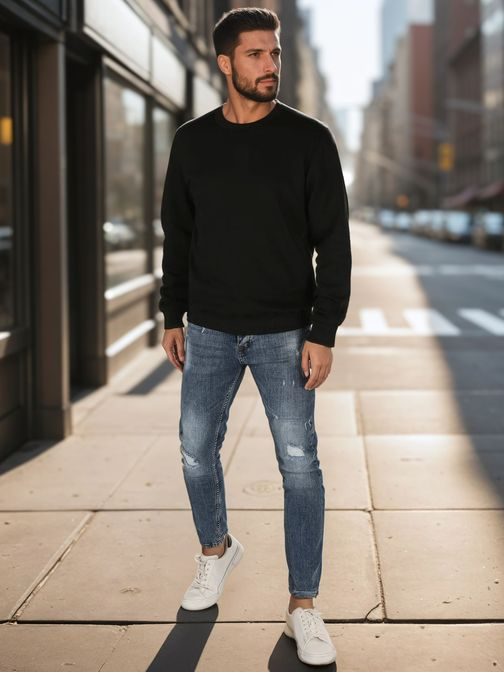 Základní černá pánská mikina