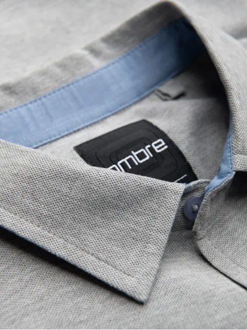 Trendy šedá košile V5 SHSS-0100