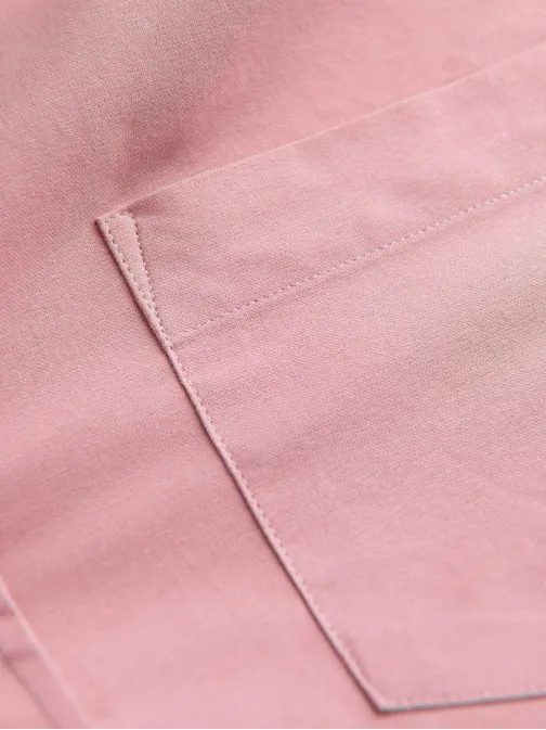 Ležérní růžová košile s kapsou V3 SHOS-0153