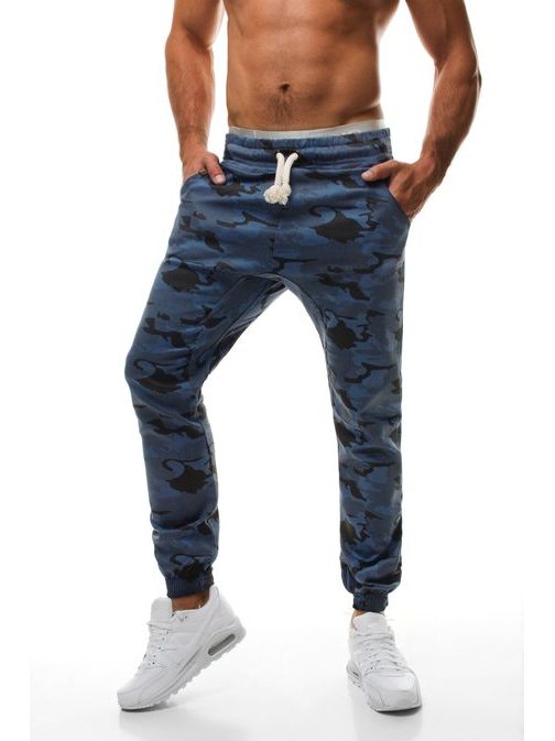 Moderní maskáčové tmavě modré baggy kalhoty ARMY ATHLETIC 367