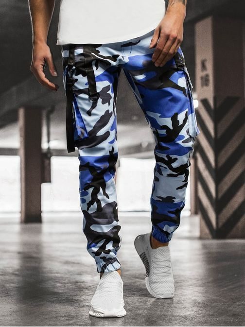 TRENDY maskáčové Jogger modročerné  O/11105