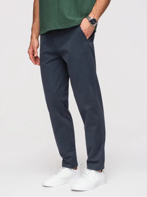 Pánské tmavě modré chinos kalhoty V4 PACP-0293