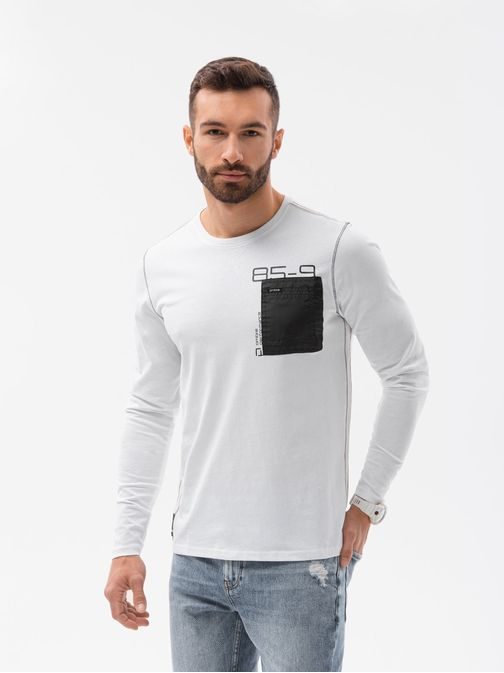 Stylové tričko v bílé barvě L130