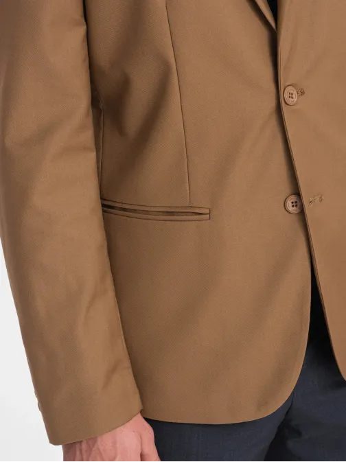 Elegantní karamelové sako V2 BLZB-0115
