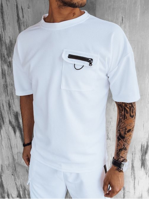Stylový pánský komplet v bílé barvě