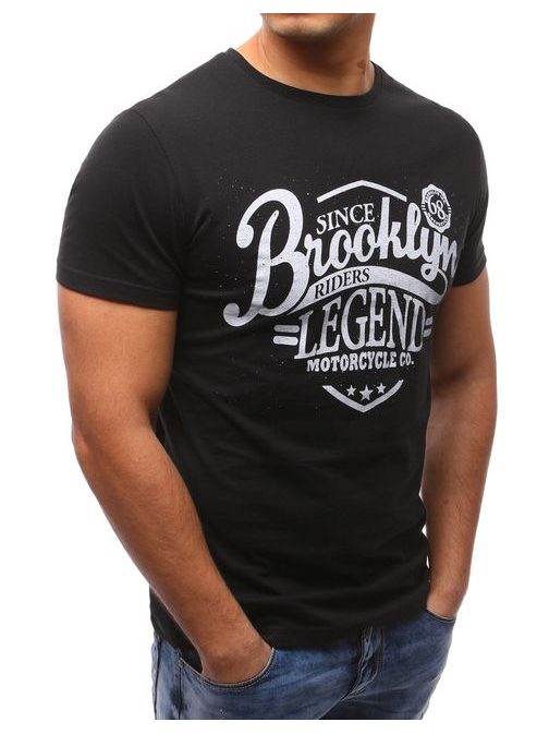 Originální černé pánské tričko BROOKLYN