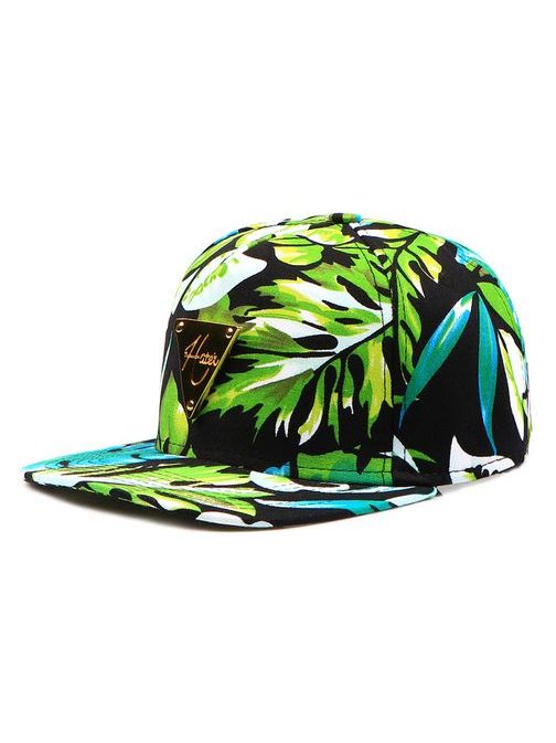 Crazy snapback s tropickým vzorem