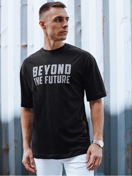 Nadčasové pánské černé tričko