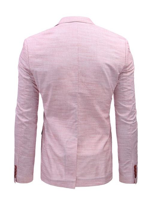 Růžové pánské módní sako