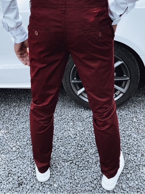 Pánské kalhoty Urban vínové barvy