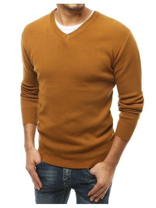 Nádherný kamelový svetr