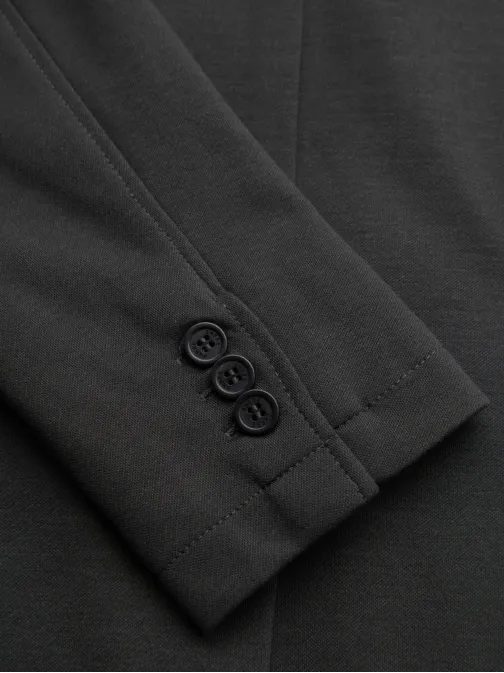 Sportovní grafitové sako slim fit V1 BLZB-0101