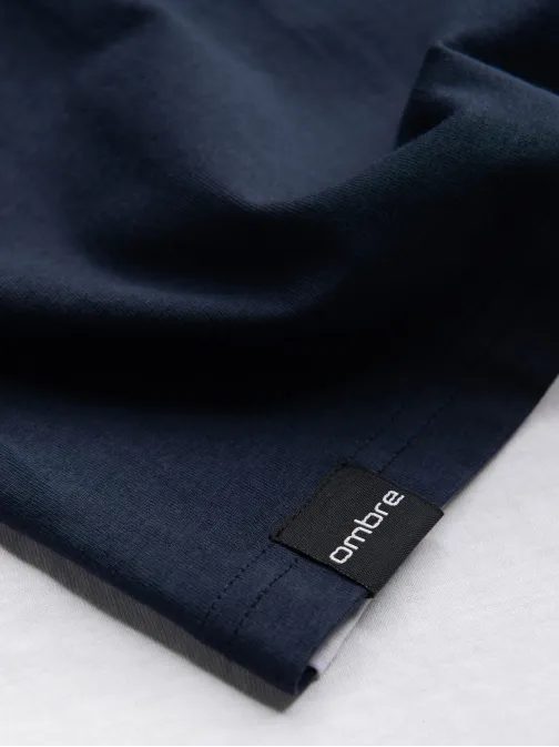 Stylové bílo-modré tričko V3 TSCT-0174