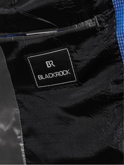Ležérní modré sako s odznakem BLACK ROCK 022