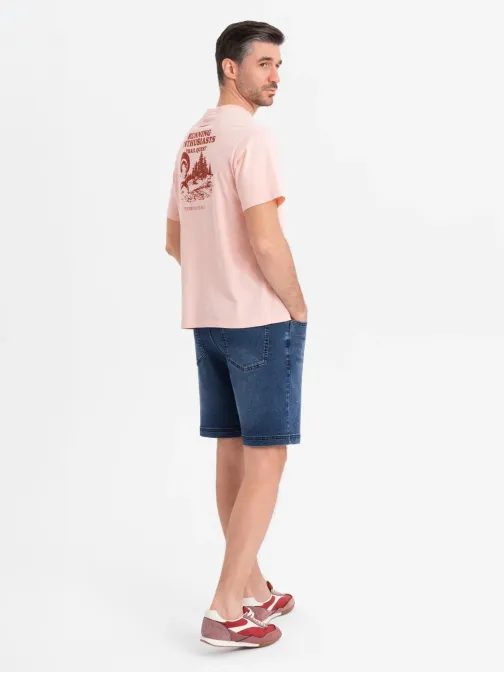 Pánské modré džínové šortky V2 SRDS-0192