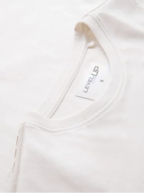 Poutavé bílé tričko s dlouhým rukávem V3 LSCL-0127