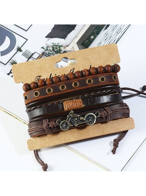 Set náramků pro pány s motorkou