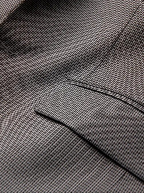 Originální šedé sako s jemným vzorem V2-BLZB-0116