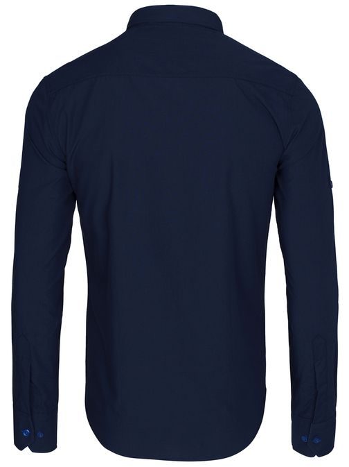 Tmavě modrá společenská pánská košile RAW LUCCI 715