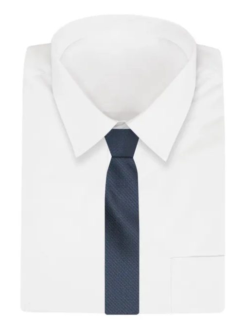Moderní tmavě modrá pánská kravata