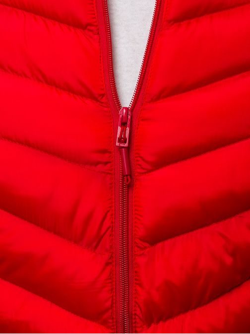 Prošívaná pánská bunda červená OZONEE JS/SM07