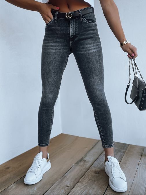 Trendové dámské černé džíny Katja