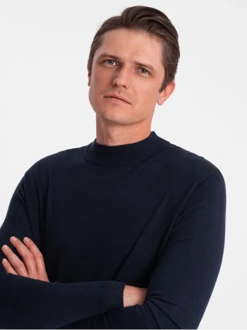 Trendy tmavě modrý polorolák V2 SWTN-0100