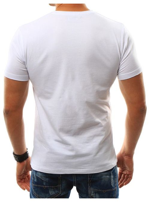 Jednoduché sportovní pánské tričko bílé
