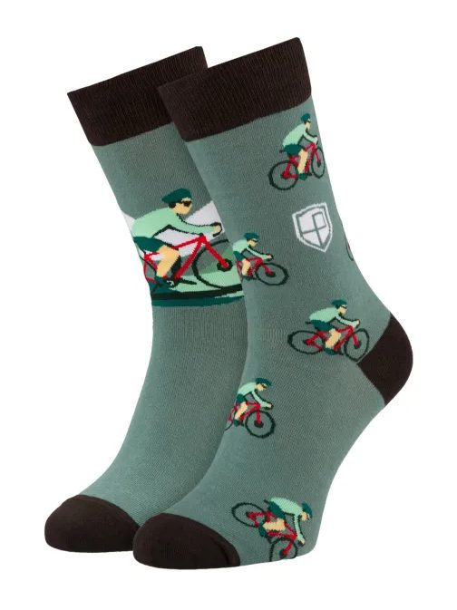 Sada barevných cyklistických ponožek, univerzální velikost