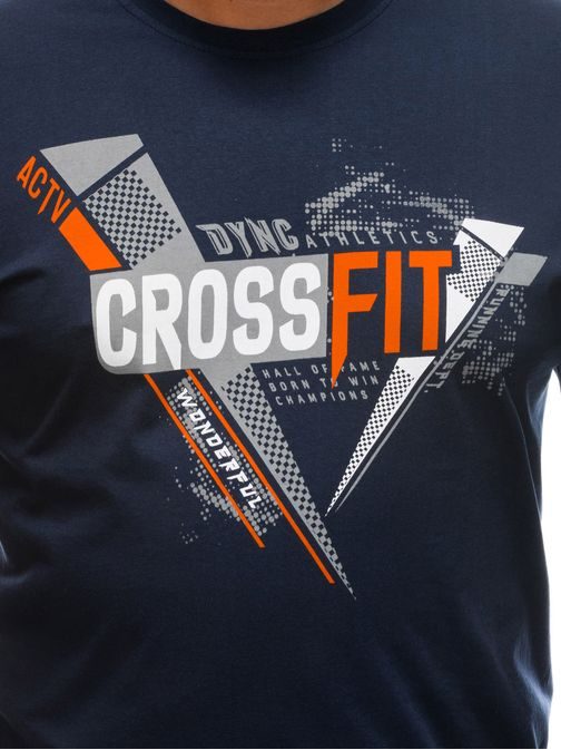 Granátové Plus Size tričko s potiskem CrossFit S1672