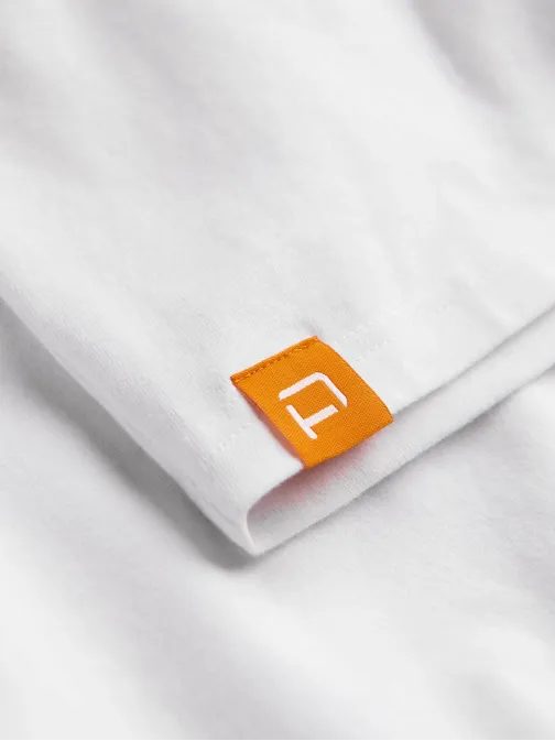 Bavlněné pánské tričko bílo-šedé s1623