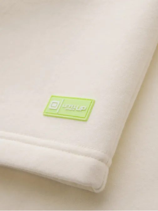 Sada unisex šortek s logem krémová/hnědá V2 Z129
