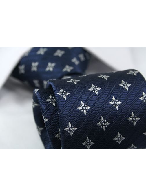 Modrá kravata s hvězdičkami