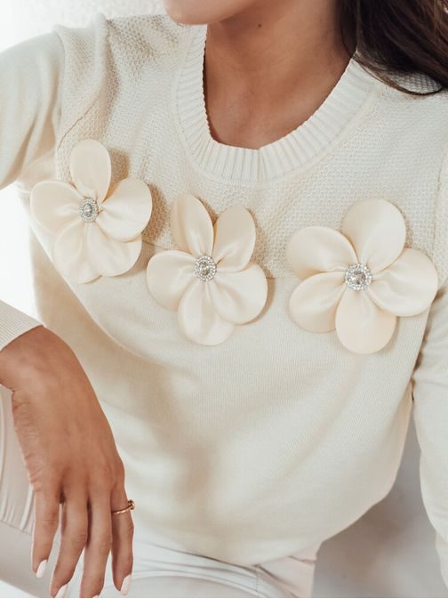 Elegantní dámský béžový svetr Soite