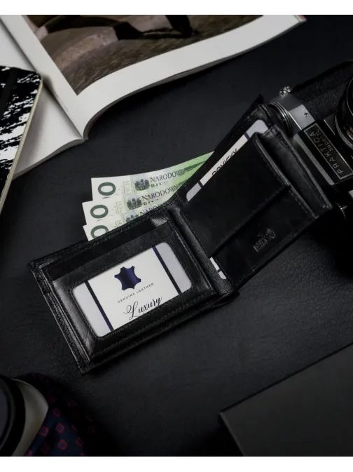 Pánská peněženka Rovicky v černé barvě