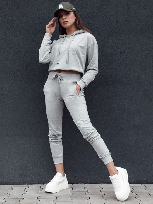 Trendy dámská světle šedá mikina Trendhood