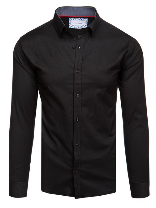 Pánská černá elegantní košile