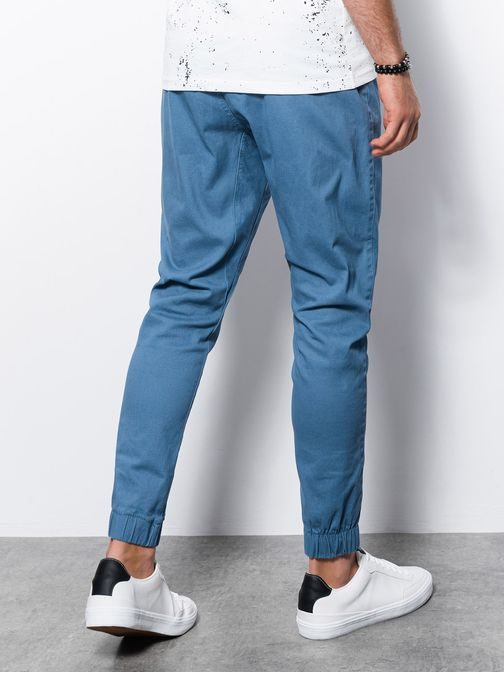 Stylové pánské modré joggery P885