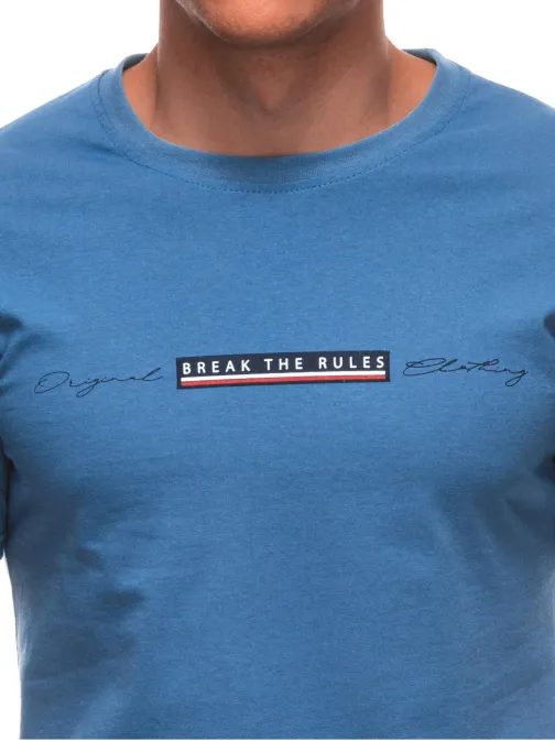 Stylové tričko s nápisem tmavě modré s2030