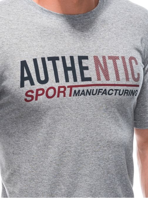 Autentické šedé tričko s nápisem S1869