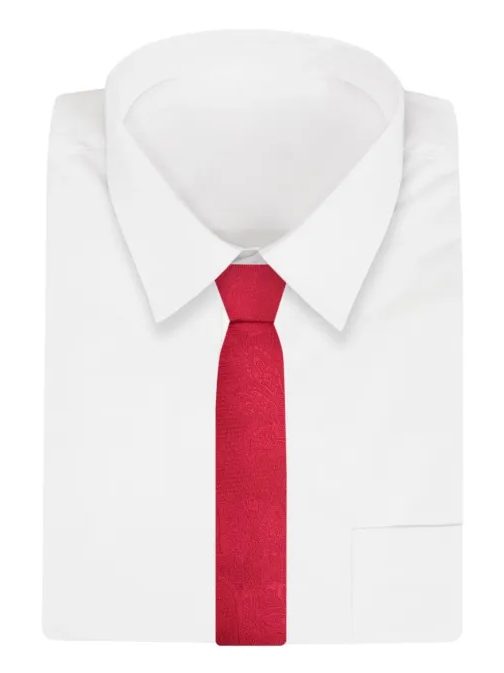 Elegantní červená pánská kravata