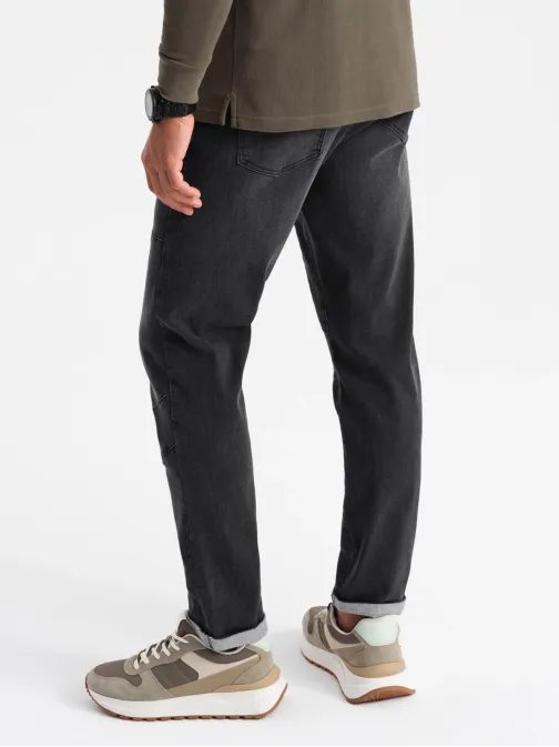 Trendy černé pánské džíny V3 PADP-0161
