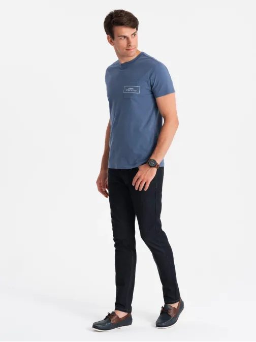 Indigo triko ve stylu streetstyle V9 TSCT-0108