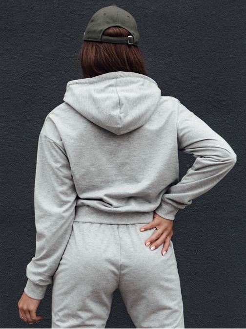 Trendy dámská světle šedá mikina Trendhood