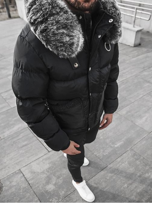 Černá pánská zimní bunda O/99120Z